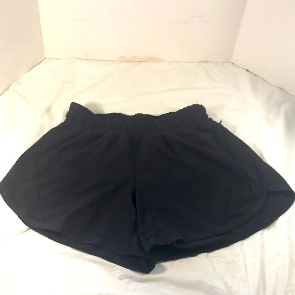 Lululemon Women's Hottie Hot Black Athletic Poly Blend Shorts
